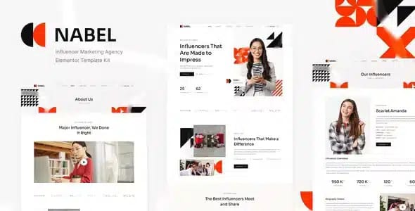 Nabel Influencer Marketing Elementor Template Kit