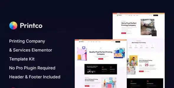 Printco Printing Company and Services Elementor Template Kit