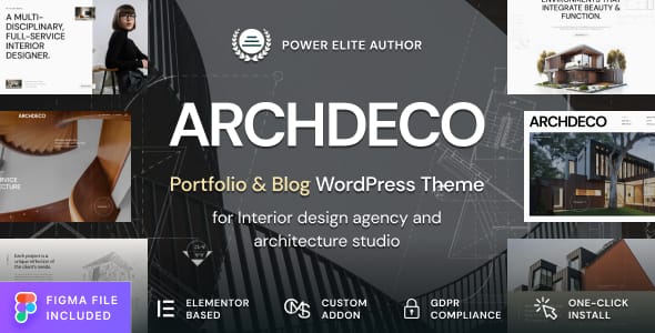 Archdeco Architecture and Interior Design Agency Portfolio WordPress Theme